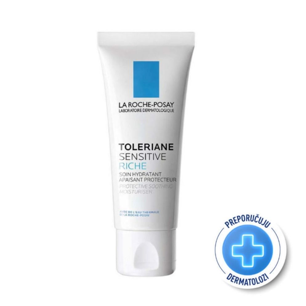 La Roche-Posay Toleriane Sensitive Riche smirujuća hidratantna njega koja štiti kožu 40 ml