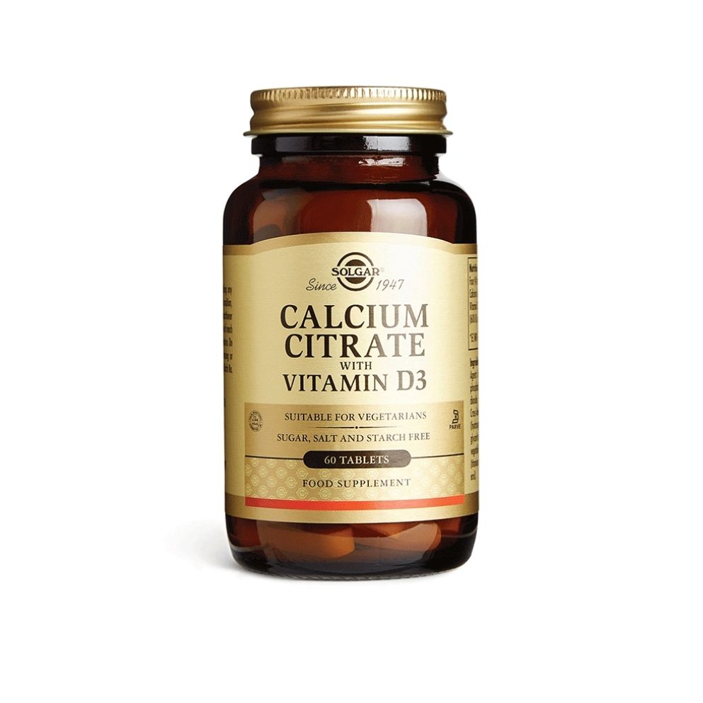 solgar calcium citrate + d3 tbl a60